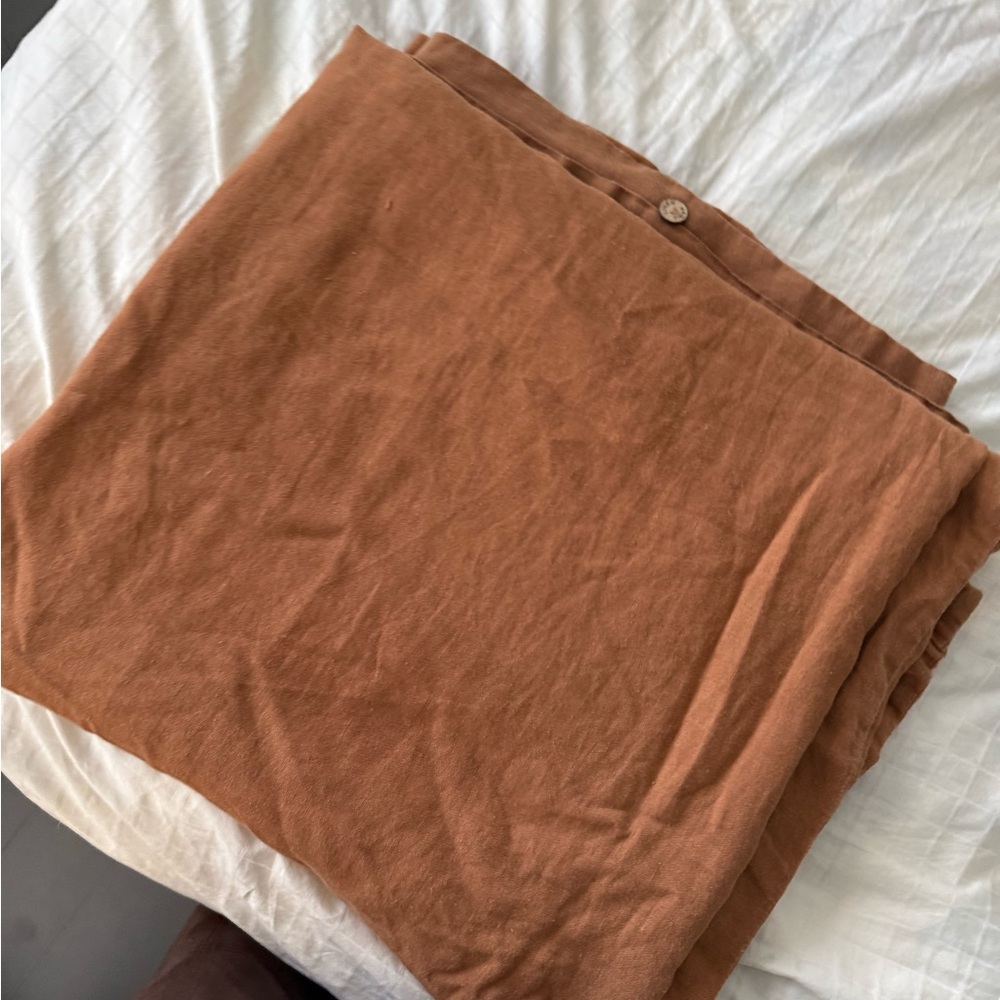 Magic Linen Cinnamon Linen Duvet Cover Full/Double